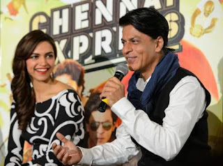 Shahrukh Khan and Deepika Padukone promote Chennai Express in London
