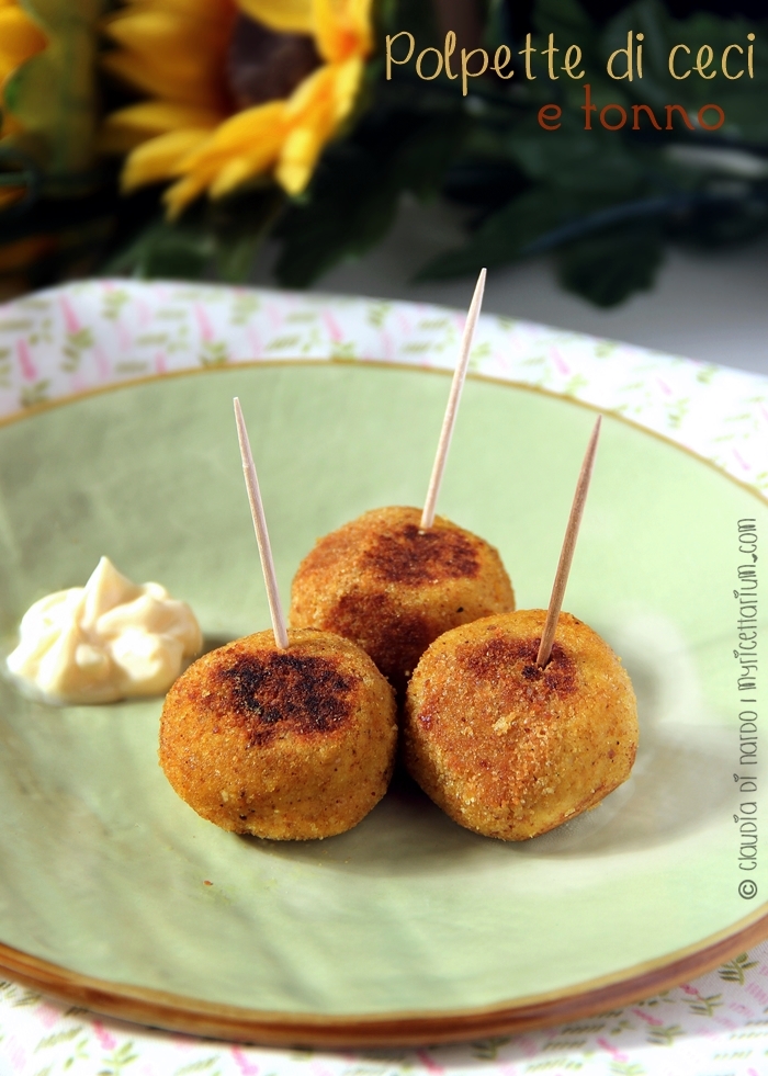 polpette di ceci e tonno