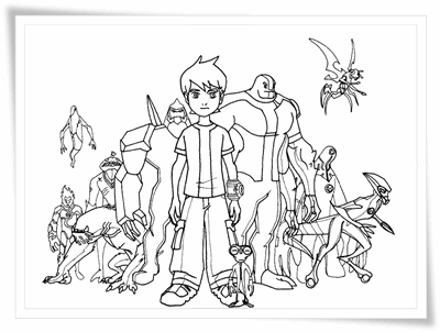Ausmalbilder Zum Ausdrucken Ben 10 Ausmalbilder