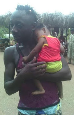 Amazing! Toddler pulled out alive after a truck smashed into shop in Imo State (photos)