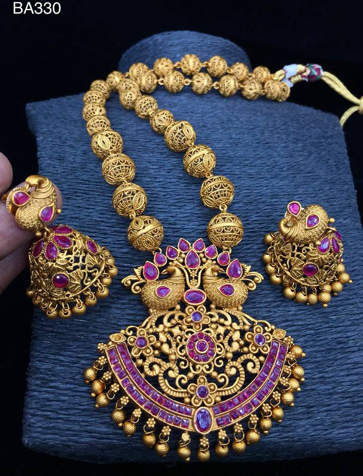 Latest Long Haram One Gram Gold Jewellery Online