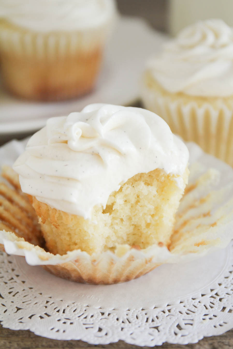 The Baker Upstairs Vanilla Bean Cupcakes