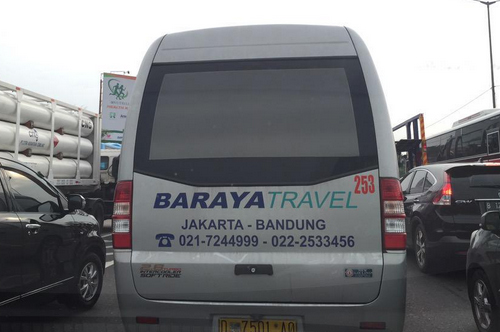 Jadwal, Lokasi Pool, dan Nomor Kontak Baraya Travel Rute Bandung - Jakarta
