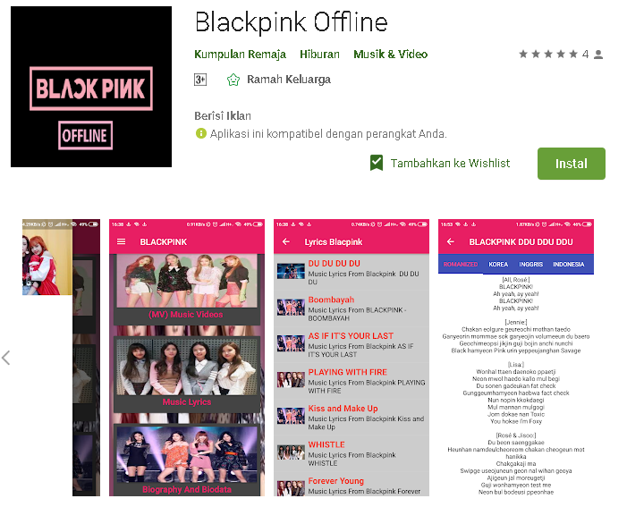 √ Ulasan Lengkap Perihal Aplikasi Blackpink Offline - Belajar Belajar
