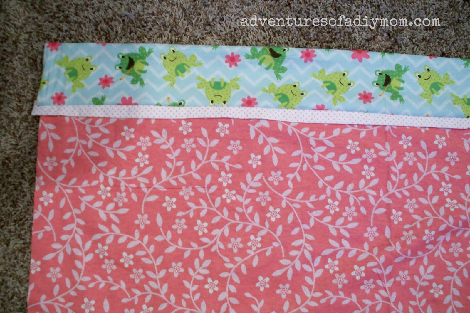 sewing the tube pillow case