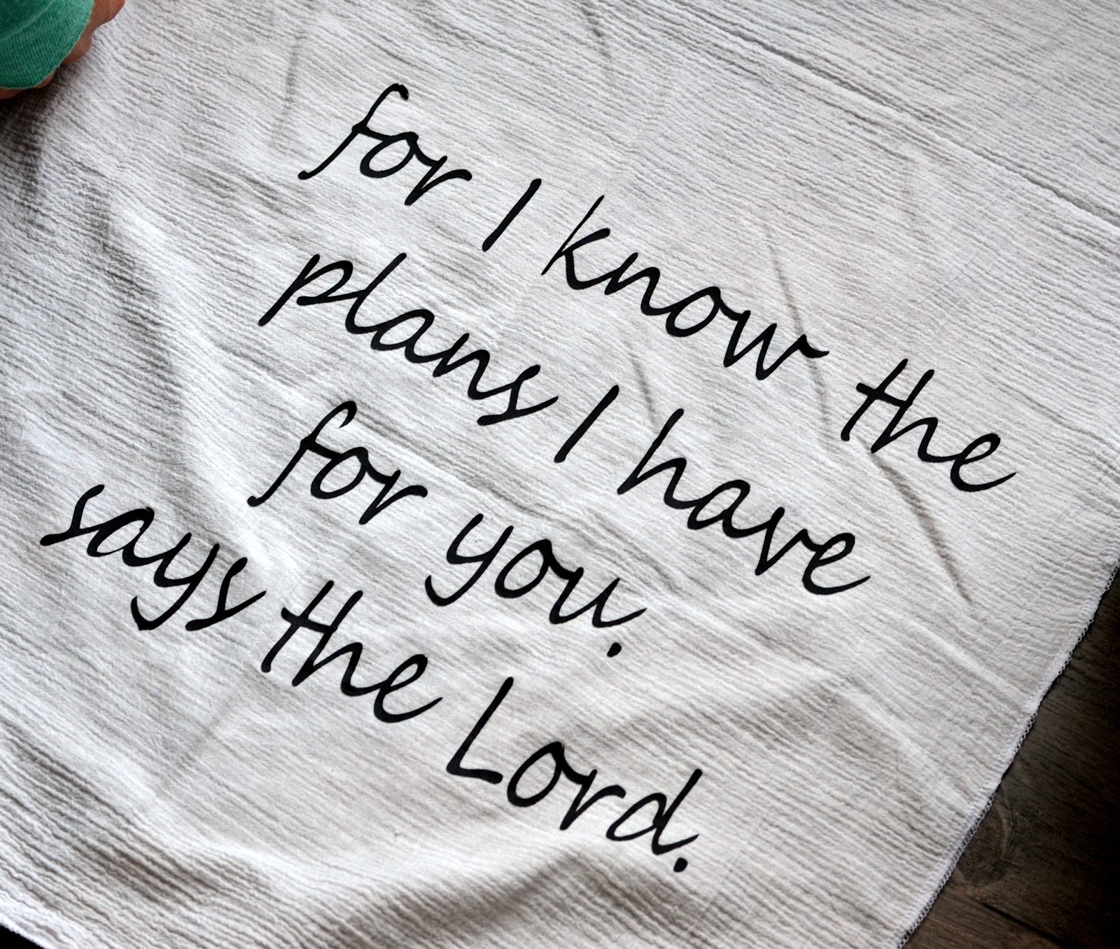 Personalized Handmade Muslin Blanket and How to Cut a Large Image