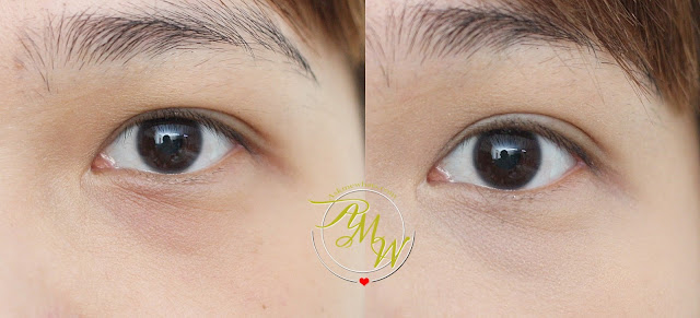 before and after photo of Banila Co. Color Correct CC Color Spot Concealer Review