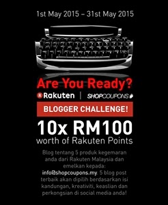 Pertandingan Blogger ShopCoupons X Rakuten Malaysia!