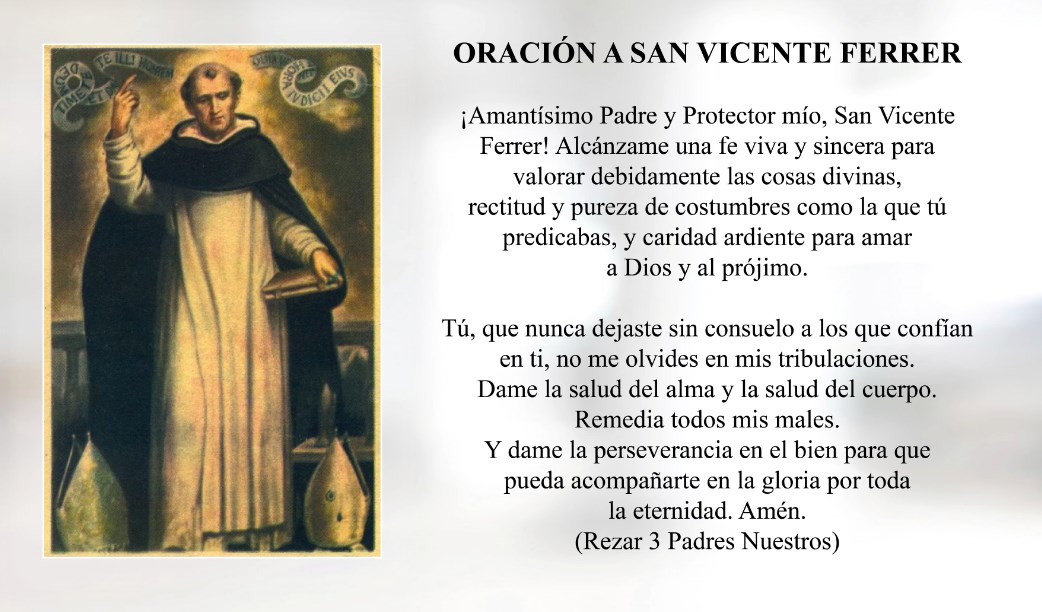 Nosotros Reli - Nos gusta Reli: San Vicente Ferrer (Oración)