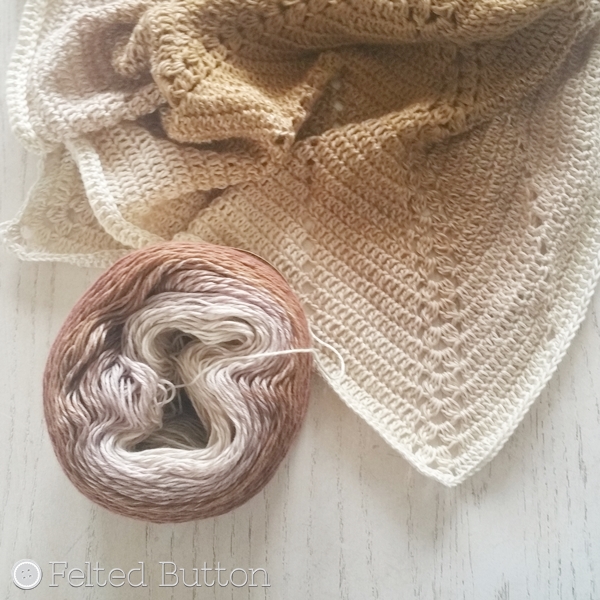 Scheepjes Whirl Yarn -- Crochet WIP by Felted Button