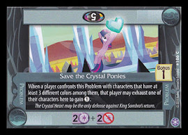 My Little Pony Save the Crystal Ponies The Crystal Games CCG Card
