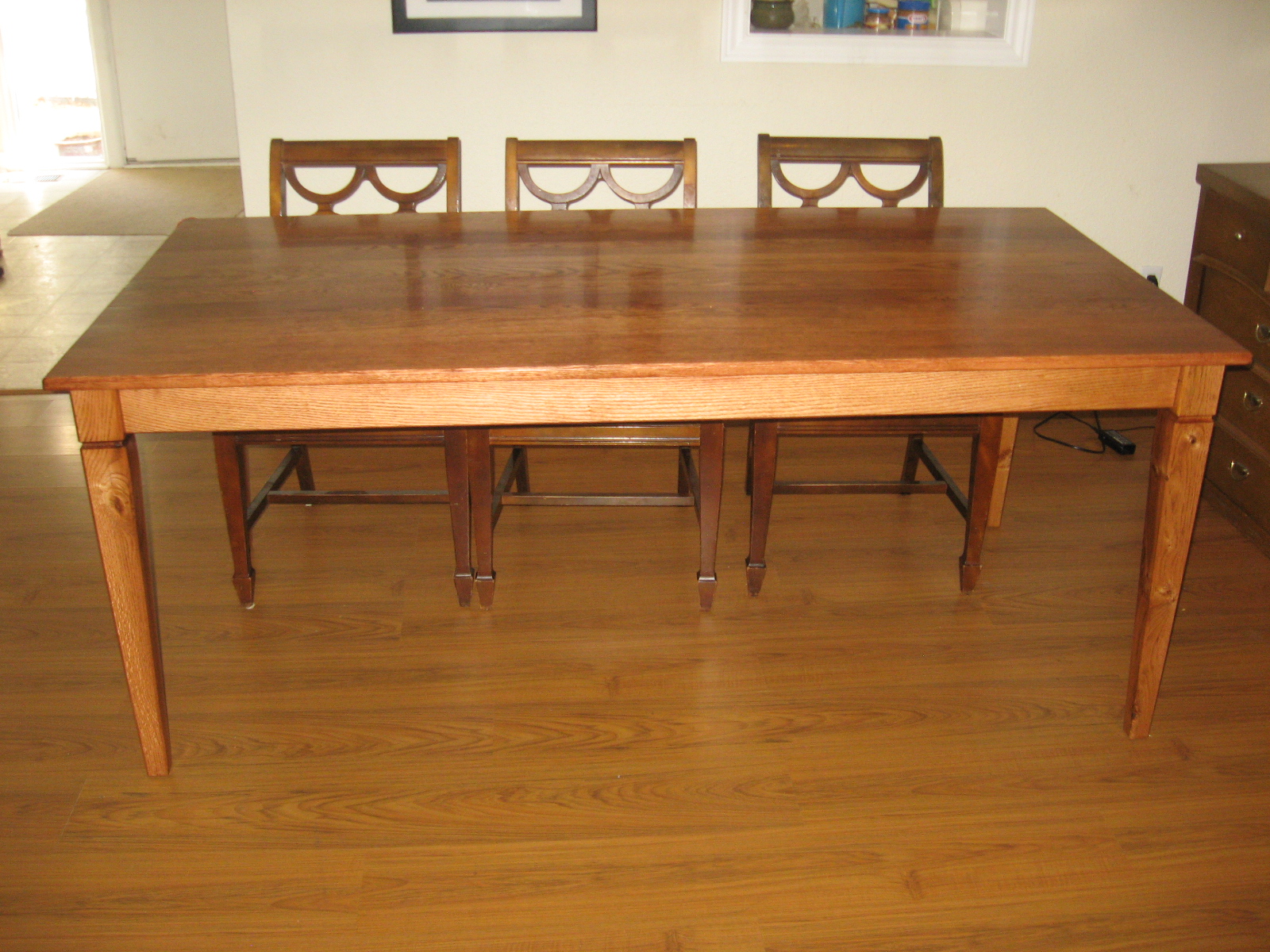 Peter Ripple Custom Furniture Red Oak Table