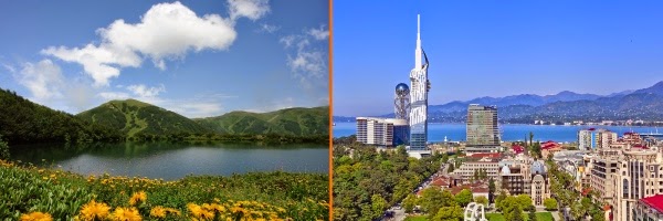 Region Adżaria w Gruzji i miasto Batumi Gruzja