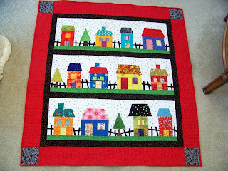 Attic Window Quilt Shop: HAPPY SHACKS IS FIRST FINISH
