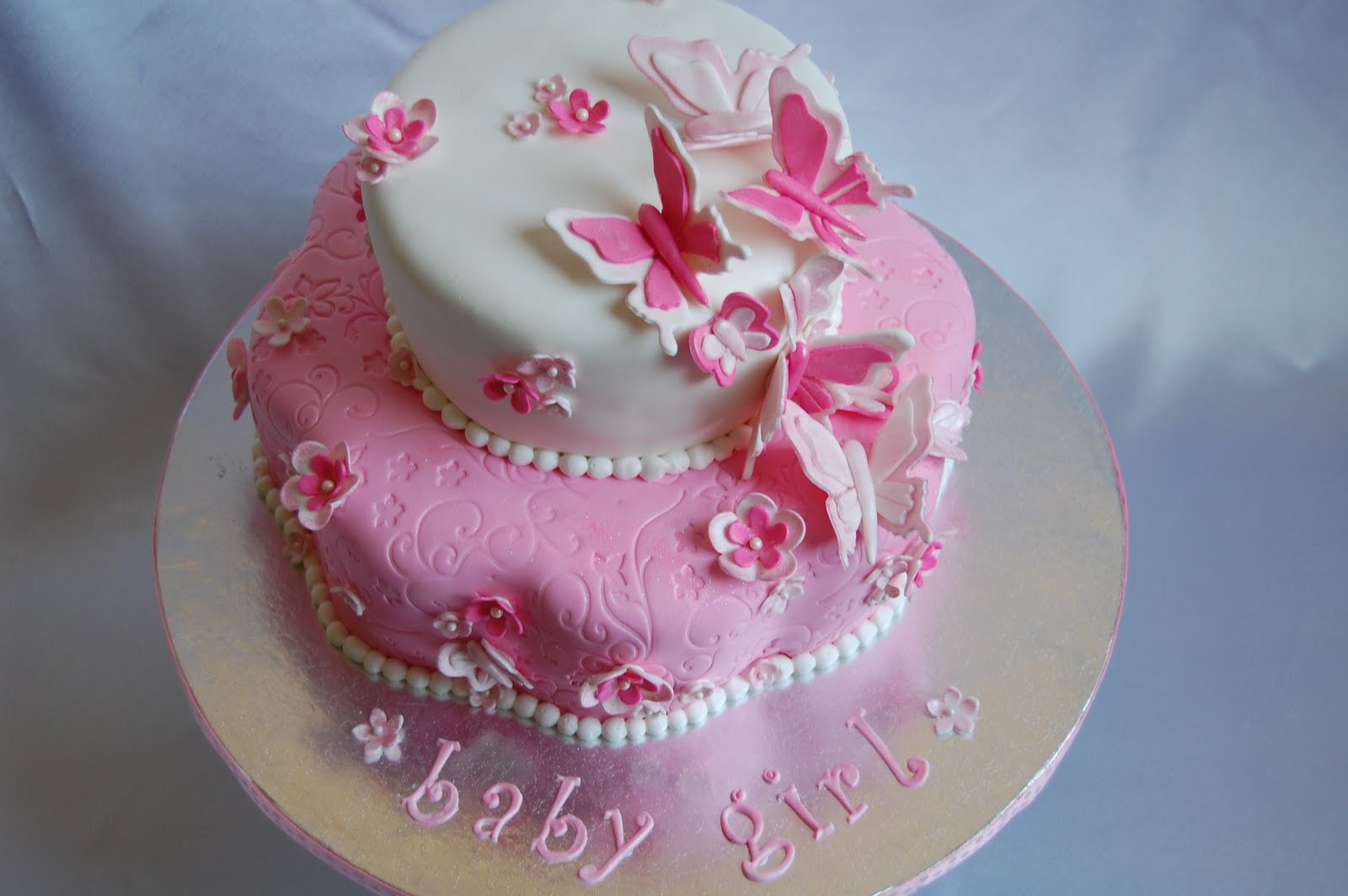 This adorable cake was an order for a special friend expecting a ...
