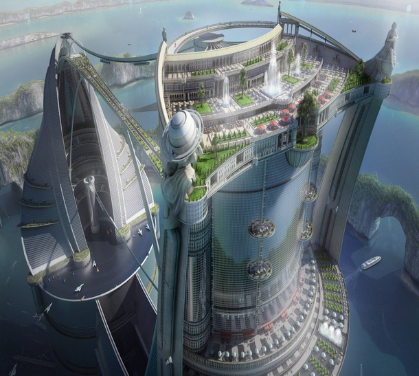 завод будущего. нью йорк 2030 год. красивый город будущего. футуризм экогород. будущий город.