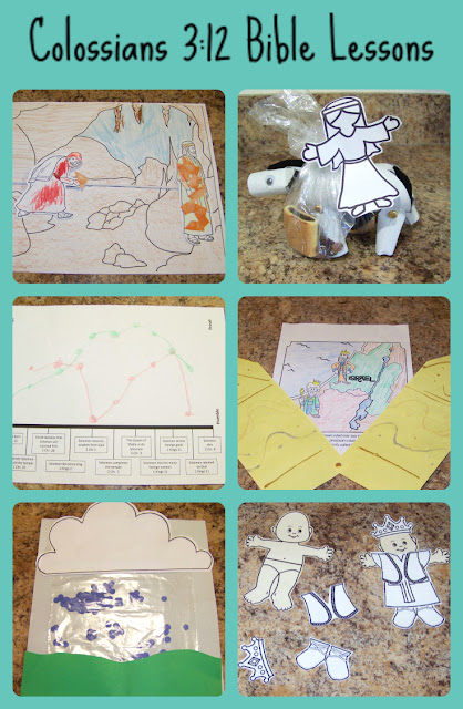 Colossians 3:12 Bible Lesson unit - Six lessons for kids with crafts and activities