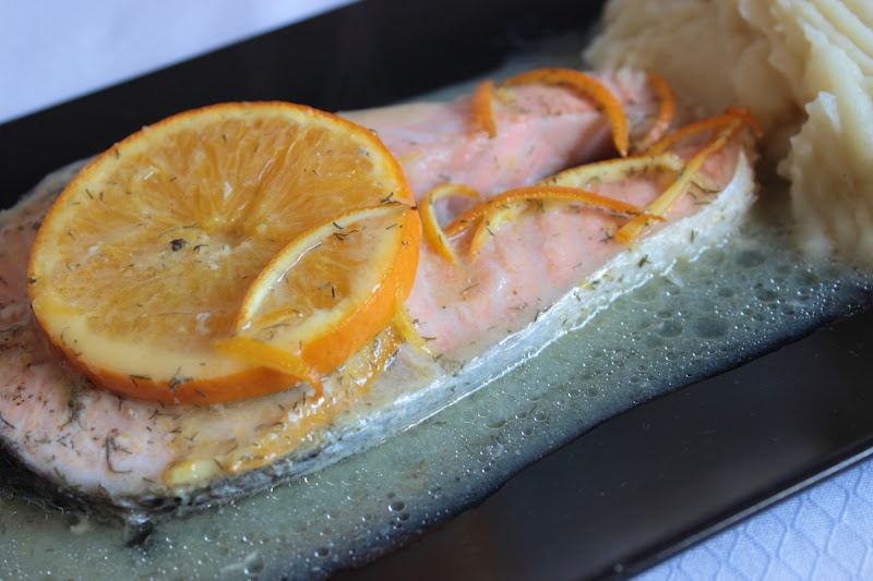 Salmón a la naranja