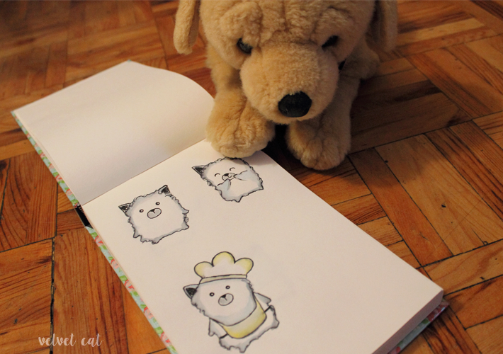 Ilustración: Pelusillas perrunas acuarela