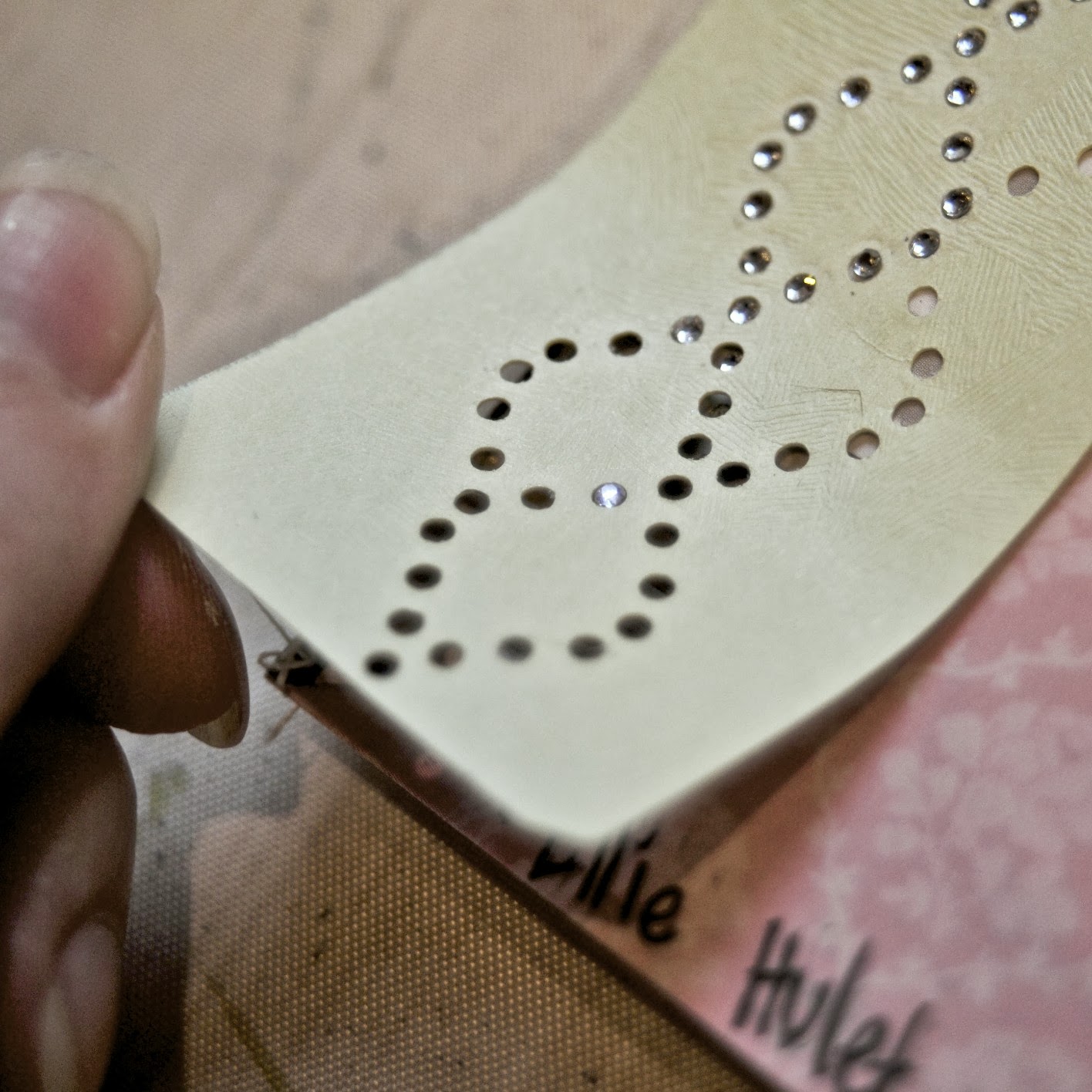 rhinestone border...