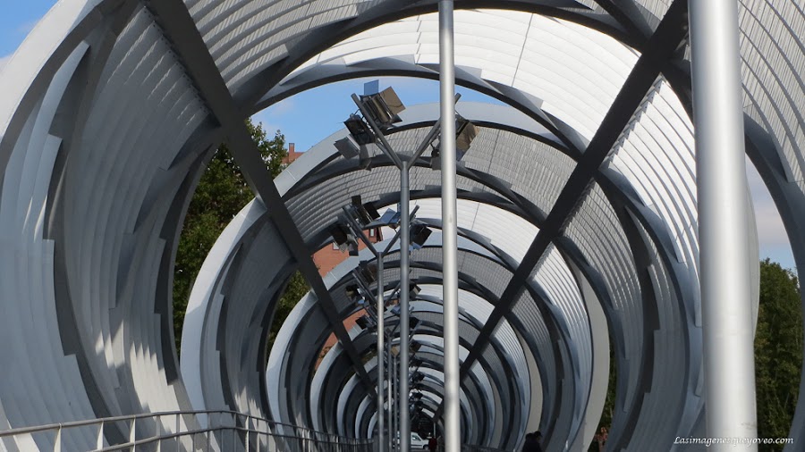 Patrón de composición fotográfica geométrico.Líneas circulares