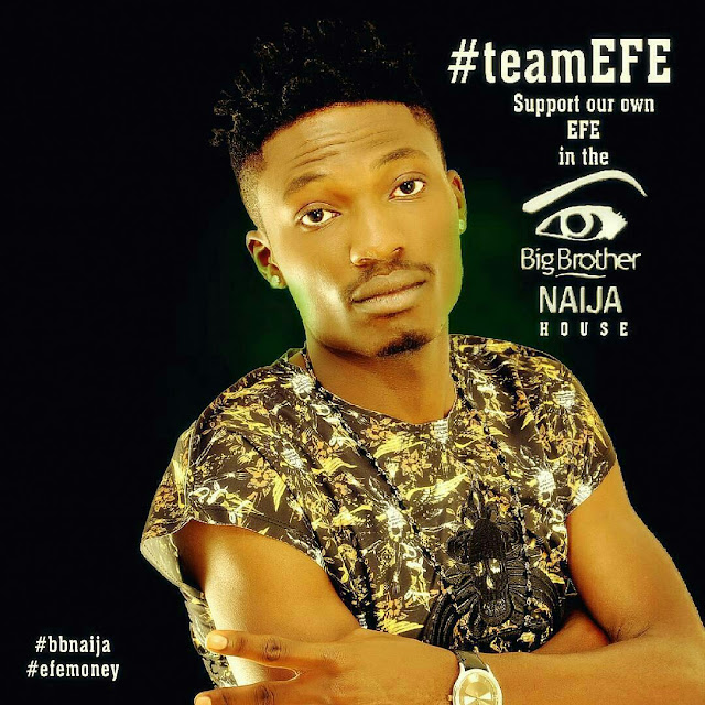 EFE is representing Jos Plateau in Big BrotherNigeria 2017 #bbnaija EFE is representing Jos Plateau in Big BrotherNigeria 2017 #bbnaija