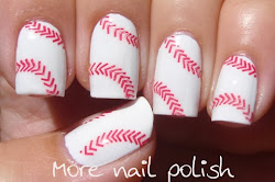 baseball nails nail peazy easy polish posting wont tomorrow probably wednesday miss ll birthday night