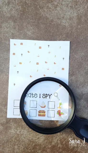 Pirate I Spy cards are fun counting practice for kids. I love that there is a free printable!