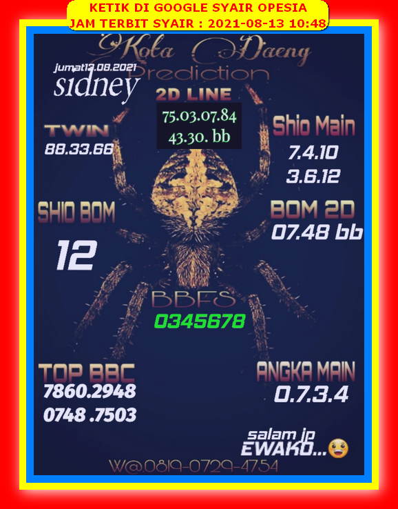 Forum syair sydney Menang PREDIKSI SYAIR TOTO