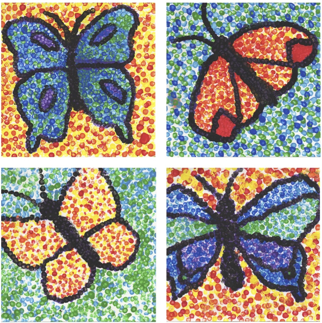 the-rolling-artroom-butterflies-pointillism-4-6-grade