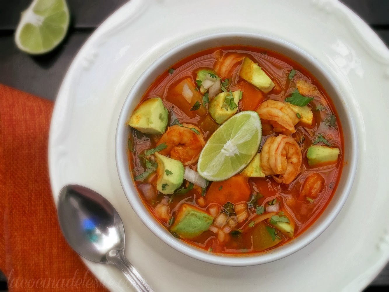 Caldo de Camarón (Mexican Shrimp Soup) #WeekdaySupper - La Cocina de Leslie