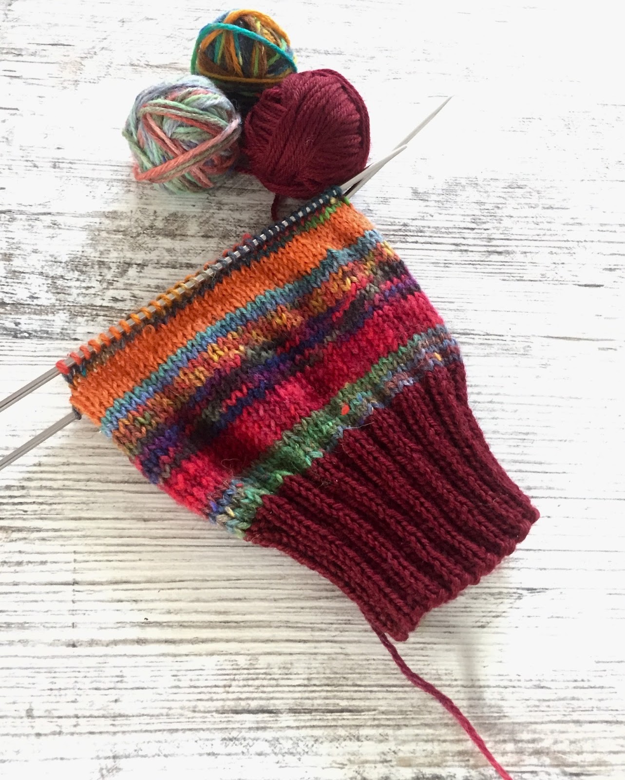 Scrap Happy Scrap Yarn Socks