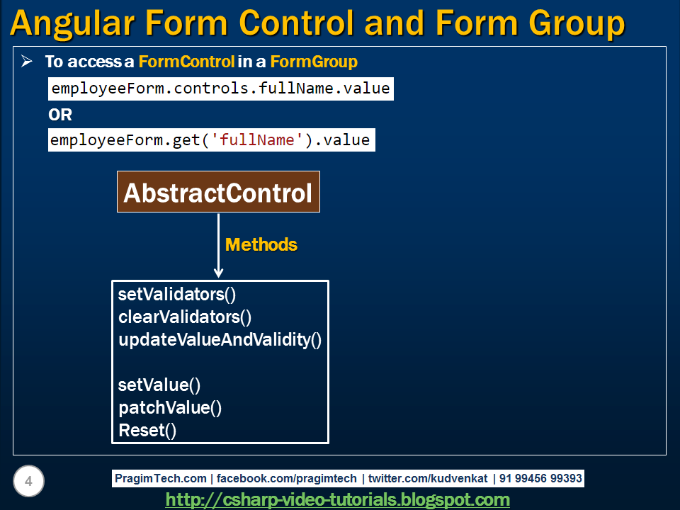 Sql server and c video tutorial angular form control and form