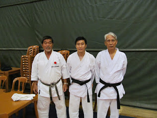 Com nossos mestres Yoshizo Machida e Yasutaka Tanaka