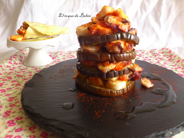 Berenjenas con pulpo a feira