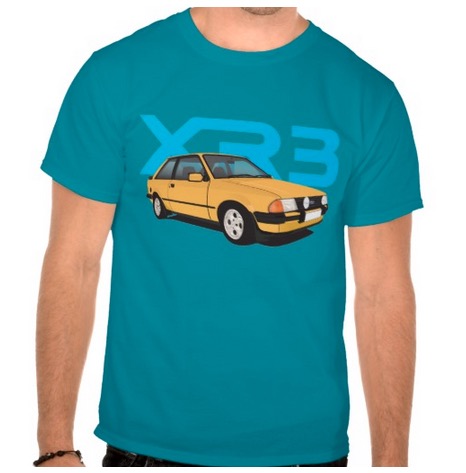 Ford, escort, mk3, xr3, 80's, t-shirt