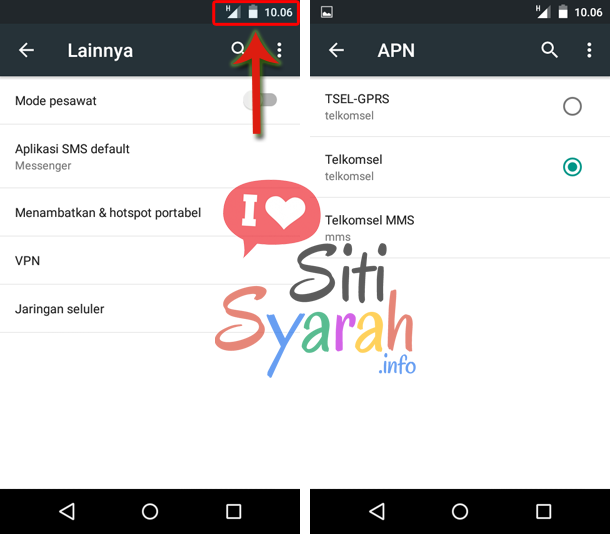 solusi android no connection error