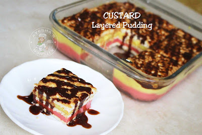 Variety pudding multilayered pudding custard pudding ayeshas kitchen pudding dessert recipes easy pudding