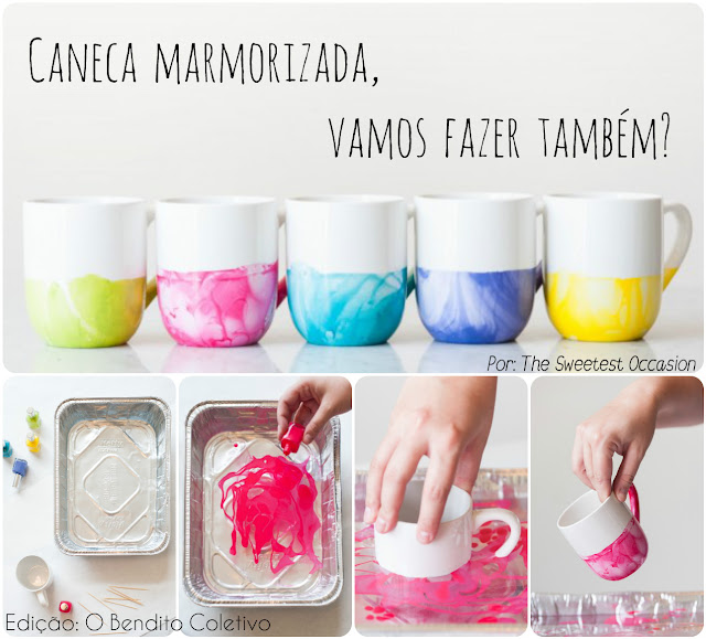 Resultado de imagem para caneca marmorizada