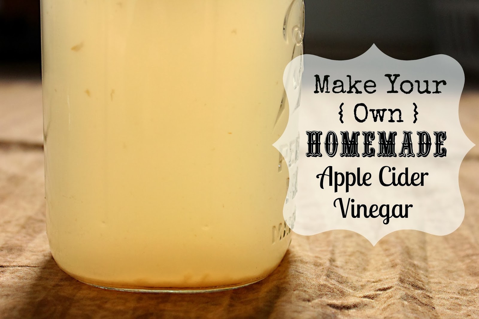 To Sing With Goats How To Make Your Own Apple Cider Vinegar