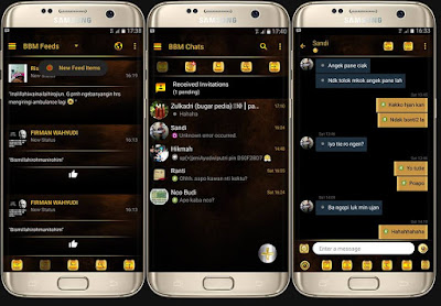 BBM Mod Black Gold Simple V3.1.0.13 Apk BBM Mod Black Gold Simple V3.1.0.13 Apk