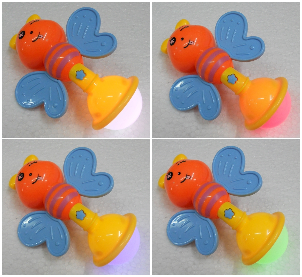 BongBongIdea GLOWING BEE BABY RATTLE WITH SONGS AND LIGHT