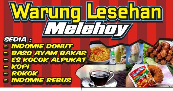 contoh spanduk warung lesehan
