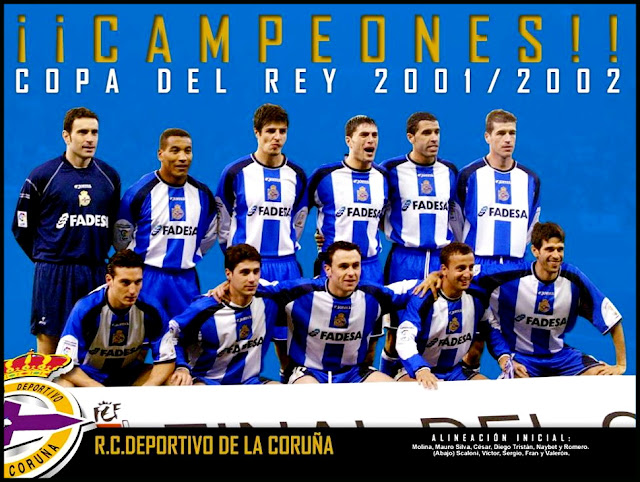 DEPORTIVO DE LA CORUÑA Campeón de Copa 2002