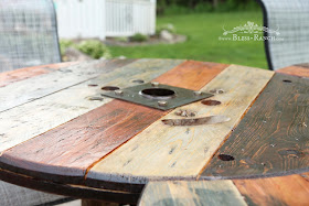 Bliss-Ranch Wood Spool Table