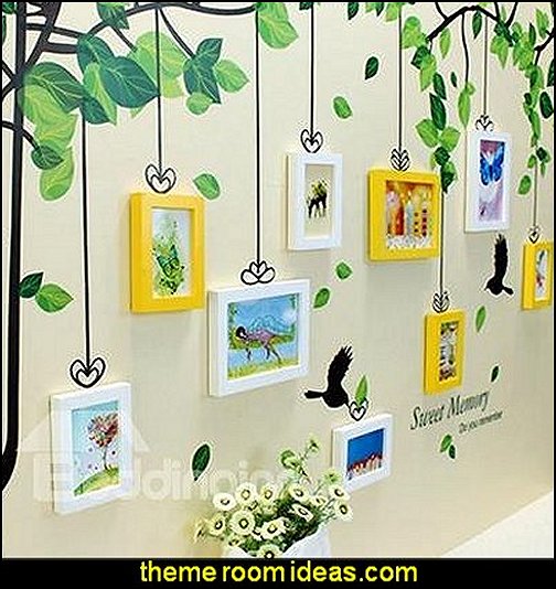 Tree Wall Photo Frame Set with Wall Stickers wall decorations - wall art prints - wall stencils - wall murals - wall decals - wall decor - Lighted Letters - wall letters - Storage wall shelves - Marquee Lights - picture frames Tree Wall Photo Frame Set with Wall Stickers wall decorations - wall art prints - wall stencils - wall murals - wall decals - wall decor - Lighted Letters - wall letters - Storage wall shelves