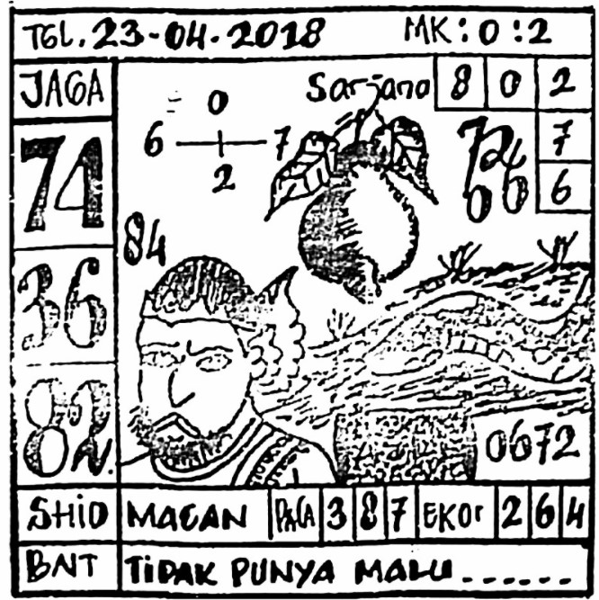 Syair Forum Brm Stmd Pue Singapore 23 April 2018 - Kode Syair Sgp Hk Sd  Motesia