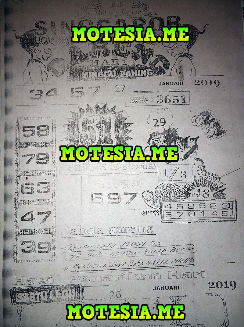 Forum Syair Sgp Minggu 27 01 2019 Opesia Official