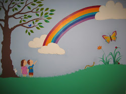 wall mural rainbow bedroom murals paint painted crafty drawing tree designs craft kid simple clay activities bedrooms playroom lpcrafts nursery
