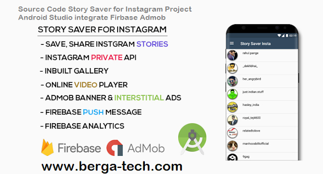 Source Code Story Saver for Instagram Project Android Studio integrate Firbase Admob 